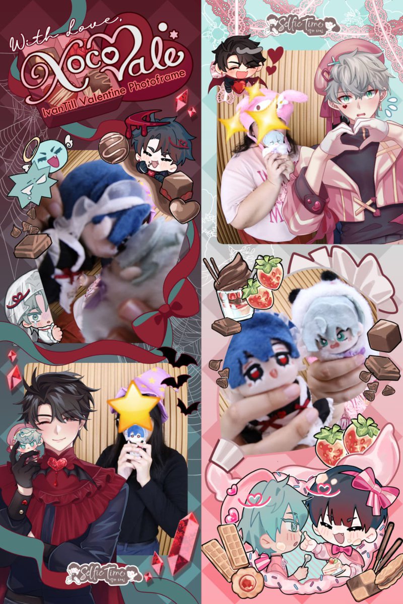 YupTheFeels's tweet photo. celebrating val day and ivan adoption day w my oomf being silly lil guys w the photo frame!!! @xocovaleIVTI  

#IVTIcafe2026 #IvanTillCSE https://t.co/ukm8IlxctI