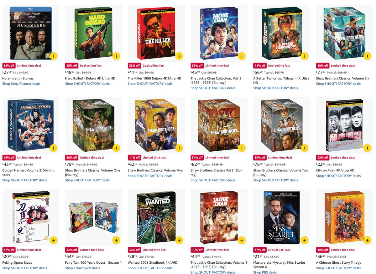 Lunar New Year Celebration 4K UHD, Blu-ray and DVD deals from