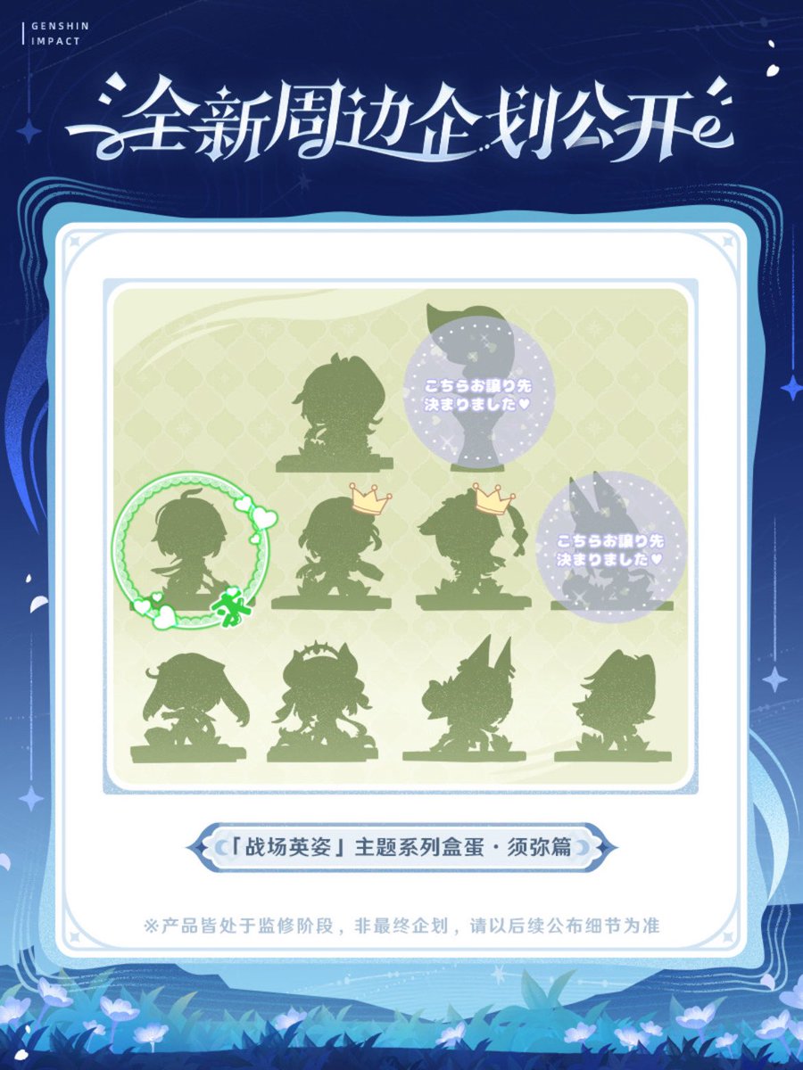 交換 譲渡 仮約束 原神 戦場の英姿 フィギュア スメール

譲)ナヒーダ、★カーヴェ、(☆放浪者)、ファルザン、ニィロウ、セノ、ディシア

求)アルハイゼンorかかった金額+送料

詳細発表前なので緩募ですが1点からでもお声がけいただけますと幸いです