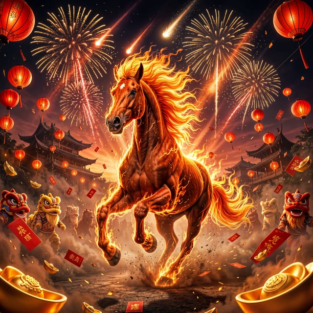 🔥🐎 #YearOfTheFireHorse
🧧🧨 #HappyChineseNewYear 
🌚🎉 #LunarNewYear
🌸🎋 #SpringFestival
#恭喜发财 #ChúcMừngNămMới
#새해복많이받으세요 #新年快乐
DANCE ON &amp; celebrate Health, Good Fortune, Happiness, Peace &amp; Prosperity, Luck &amp; Blessings this new year!