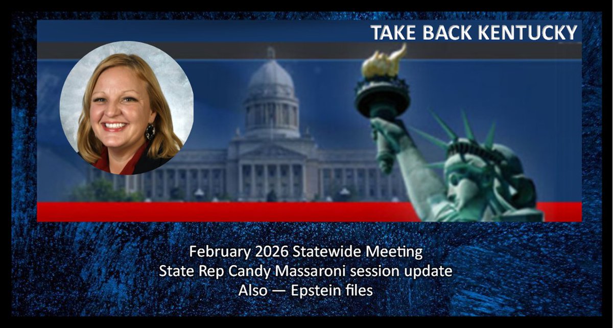 Take_Back_KY's tweet photo. This month’s meeting is Saturday February 21st, 1:00PM EST to 4:00PM EST at Family Buffet at 121 Towne Dr, Elizabethtown, KY 42701!  

Agenda:
https://t.co/FN9O6q4UEG https://t.co/eiGPduOYbs