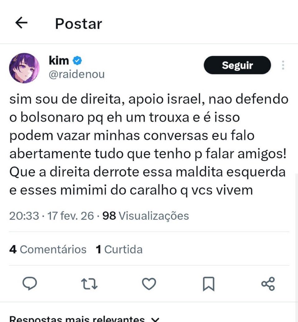 neuvicharts's tweet photo. apoiar genocídio de crianças e limpeza étnica não é só opinião, é mau caratismo e qualquer um que apoia esses tipo de pensamento precisa tomar vergonha e noção de sua estupidez com urgência. https://t.co/O1XIM8cSKs