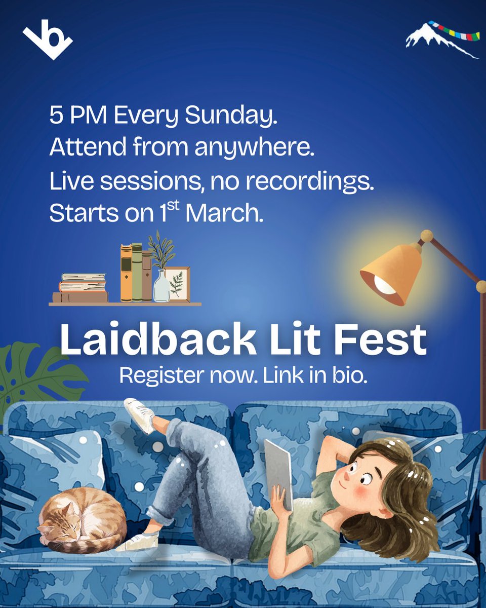 Lit fests are great, but attending them can be hard because of travel, time pressure and crowds. The Laid-back Lit fest brings many amazing insights to your home.

Sundays @ 5 PM | Live Sessions | Signed books at your doorstep

All you need is data and a device.

Sign up now.