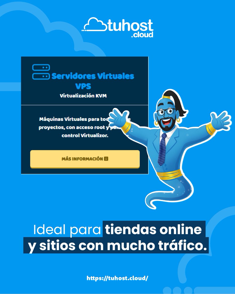 tuhost_cloud's tweet photo. Si tu web ya va en serio, un VPS es el siguiente nivel 🧞‍♂️🚀
👉 Conoce los VPS de Tuhost
#VPSHosting #HostingAvanzado #Tuhost #ProyectosDigitales https://t.co/aMLlLiVynf