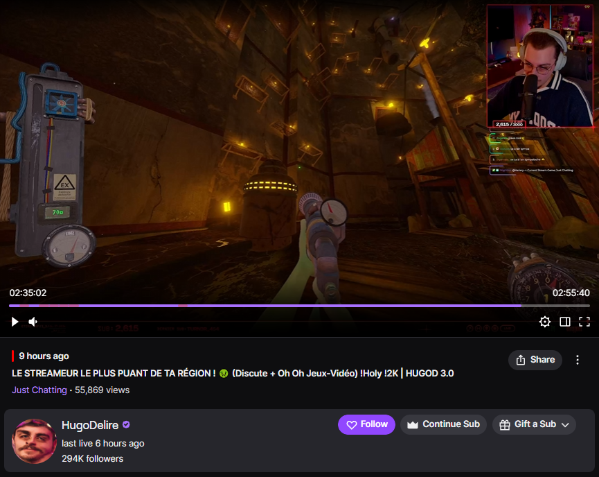 Thank you <a href="/HugoDelire36/">Hugo Délire</a> for playing the game on stream today!

I don't speak French, but I can tell you and chat had a great time with it. 

Means so much to me you have no idea. <3