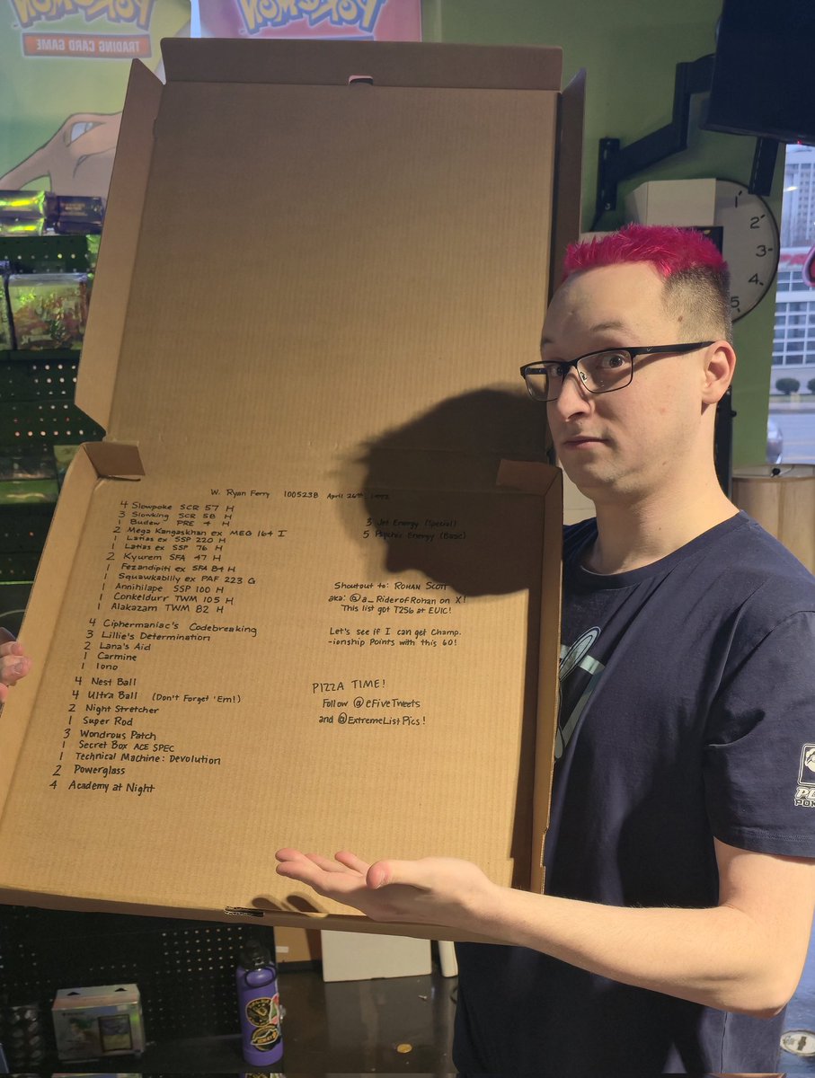 So lists were required for the League Challenge tonight... I think <a href="/SeagullTheDev/">Seagull ➡️ Seattle 🌧</a> is getting tired of all the <a href="/ExtremeListPics/">Extreme Decklist Pics</a>

Shoutout to <a href="/a_RiderofRohan/">Rohan Scott</a> for posting and playing the GOATed Slowking list to a T256 at EUIC!