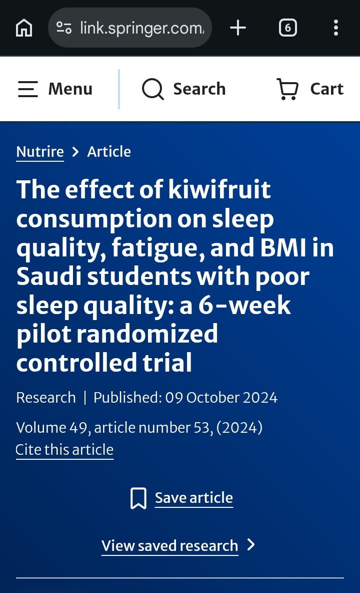 Ada yg susah tidur malam dan takut telat sahur?

Ultimate hack dari ahli gizi.
Makan buah kiwi habis sholat isya.