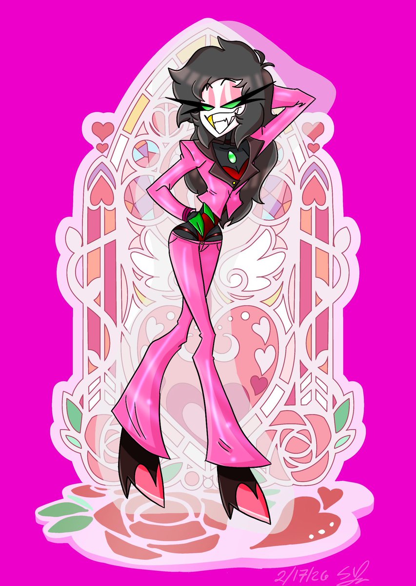 V-day hazbin hotel Oc Demon Sapphire 
Credit goes to <a href="/chilipepprr/">⁠♡ᴘᴇᴘᴘʀʀ ⋮ ᴄᴜᴘɪᴅ⁀➴</a> 
#hazbinhoteloc #valentinesday #valentines