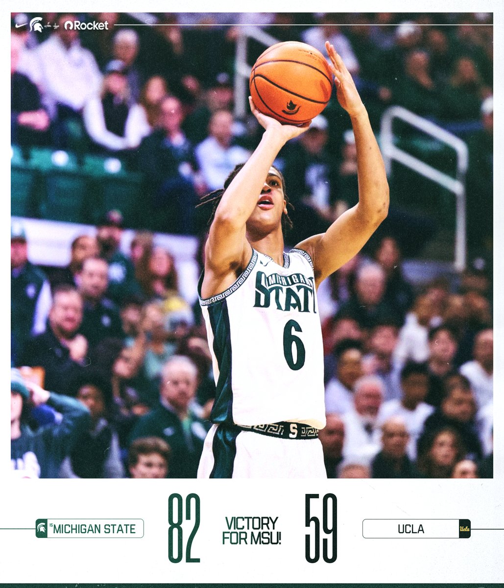 MSU_Basketball's tweet photo. WIN #21 https://t.co/L3NiR0Habe