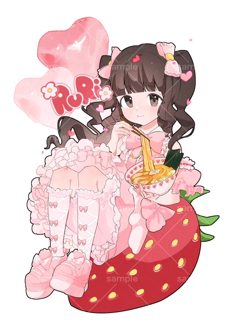 【お仕事】 琴るり様(#kotokotoruri ) こちら去年に引き続き再誕祭Tシャツのイラスト制作させて頂きました! よろしくお願いします