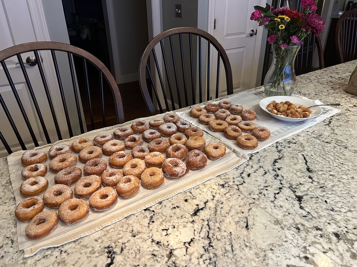 HForHershey's tweet photo. 4+ dozen Fastnachts fried up by 7 am for friends and family… hope you all indulged yourselves this Fat Tuesday as you prepare for your own individual fast and spiritual growth. https://t.co/GfjkBkc4We