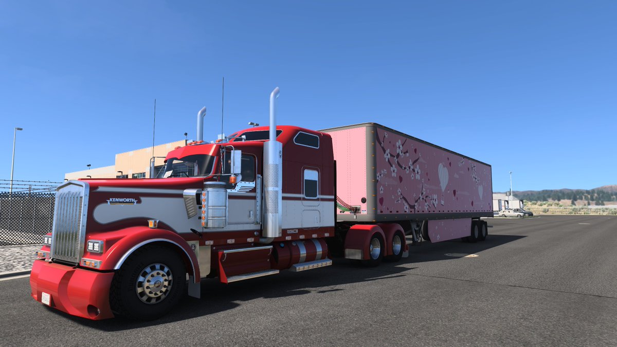 Jupiter_357's tweet photo. Making a delivery across four states and participating in the #HeartsOfBloom World of Trucks event! @SCSsoftware #ATS #AmericanTruckSimulator #ValentinesDay2026 https://t.co/znboIECEqw
