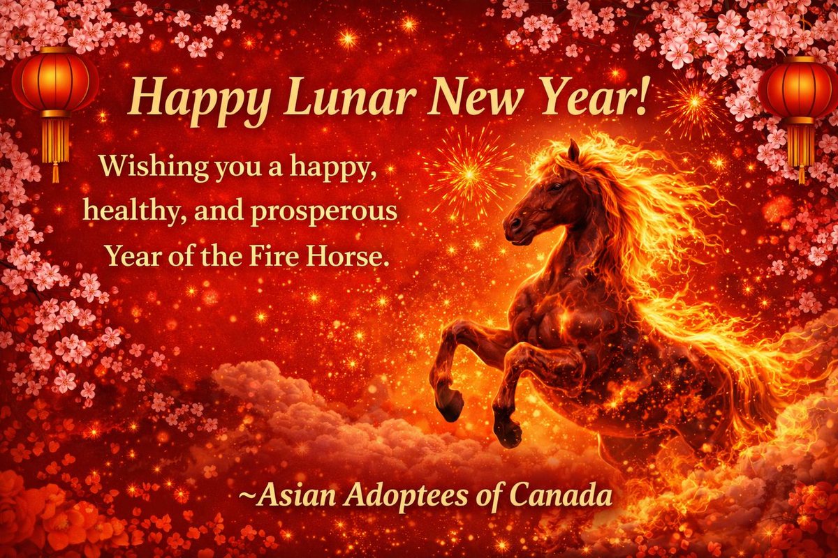 🧧Happy Lunar New Year!

May this year bring health, happiness, and prosperity to you and your loved ones.

With warm wishes,
Asian Adoptees of Canada ✨