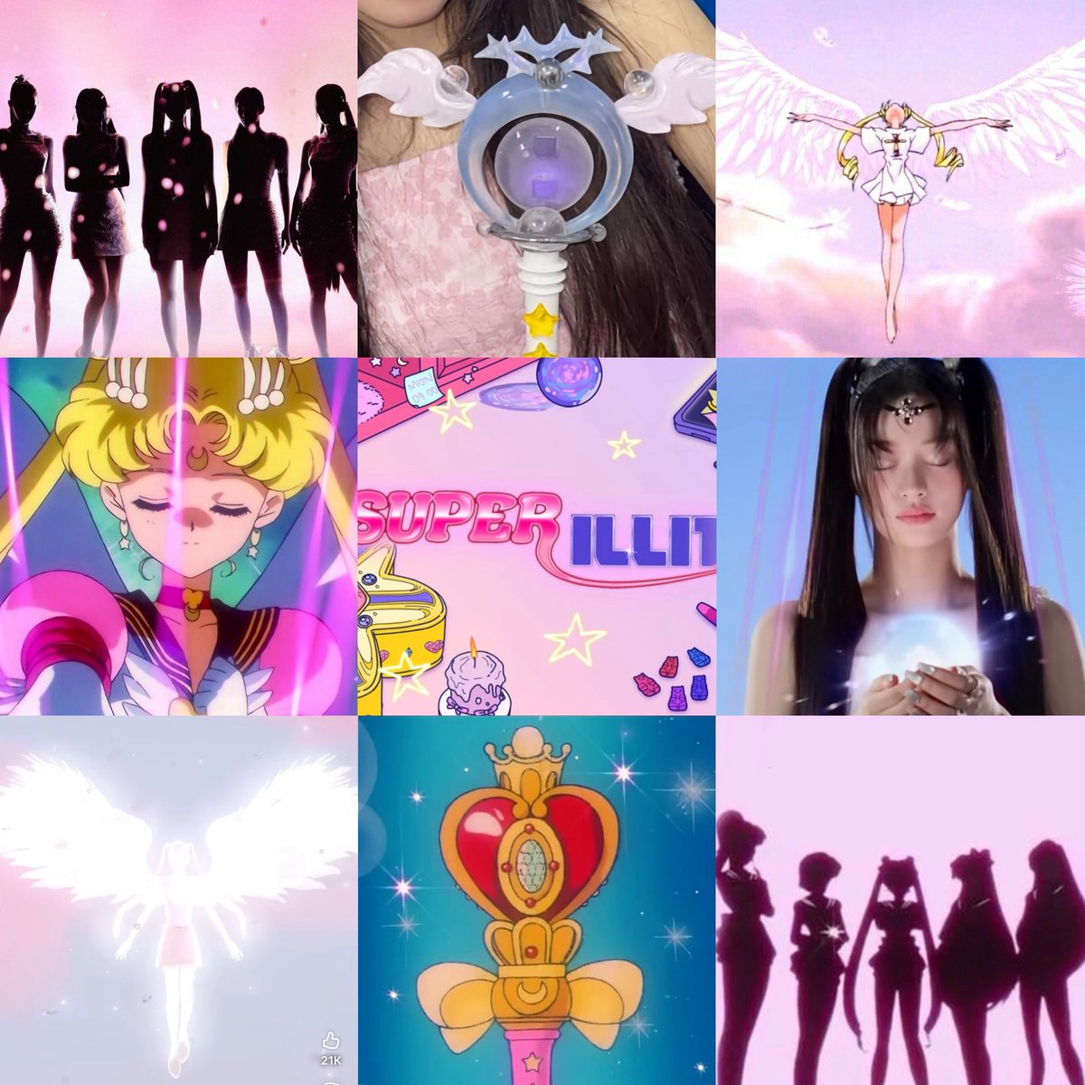 ｡ﾟﾟ･｡･ﾟﾟ｡ 
Sailor Moon
  　ﾟ･｡･ﾟ  ｡ﾟﾟ･｡･ﾟﾟ｡ 
                     ﾟ ILLIT  ﾟ
                    　ﾟ･｡･ﾟ