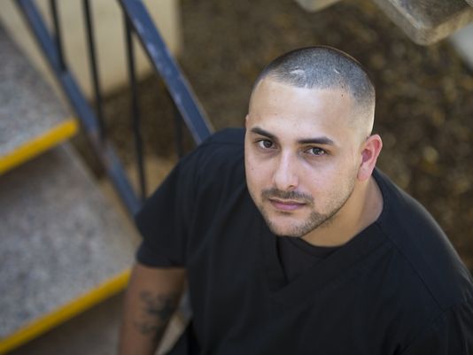 Meet Nick Olivas

> When he was 14, he was raped by a 20 year old woman.
> Olivas didn't press charges as he was a child.
> The rapist woman didn't get any punishment.
> After 6 years, he got papers that he has to pay child support.
> He has a 6 year old daughter.
> He ignored