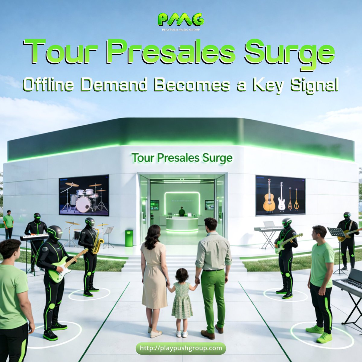 PlayPush_Music's tweet photo. Tour Presales Surge, Offline Signals Regain Weight
✅ Record presale growth
✅ Willingness to pay stands out
✅ Online to offline conversion matters
🌐 https://t.co/ikVRC3WtZK
#LiveMusic #TouringIndustry #ArtistGrowth #MusicMarket #FanEngagement #IndustryShift https://t.co/WZC5UZCMlA