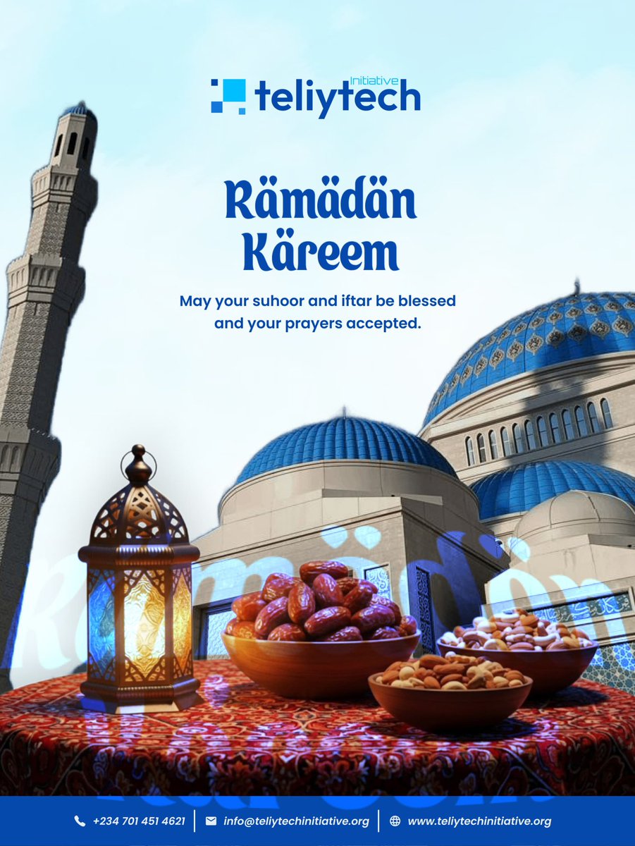 Ramadan Mubarak 🌙
 May Allah guide your hearts, accept your prayers, and grant you abundant blessings and rewards this holy month.
#RamadanMubarak #Ramadan2026