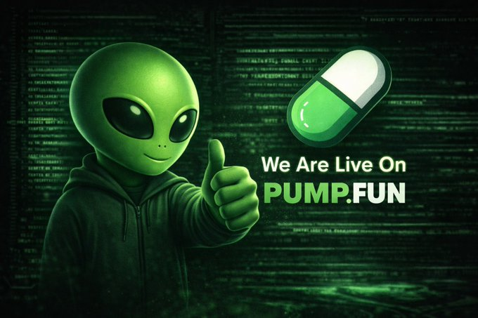 The Aliens are LIVE on <a href="/Pumpfun/">Pump.fun</a> 👽🖖🛸

pump.fun/coin/AWQ5b6KkX…