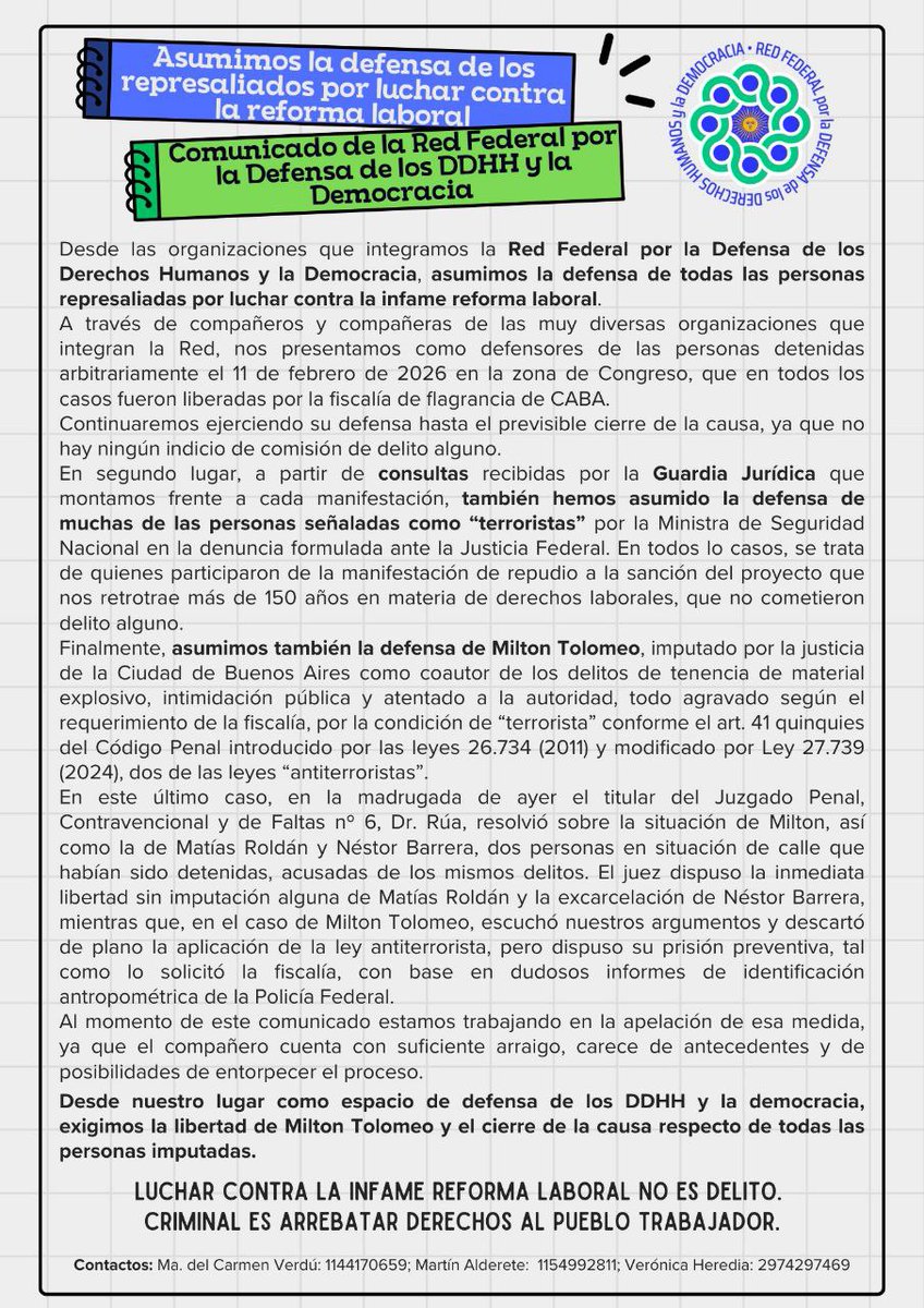 RedDDHHyDemocracia tweet media