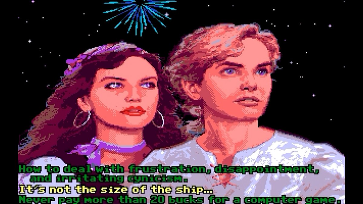 MuseumCommodore's tweet photo. NEVER PAY MORE THAN 20 BUCKS FOR A COMPUTER GAME!

The phrase “Never pay more than 20 bucks for a computer game” is one of the most famous lines from the iconic Commodore Amiga game The Secret of Monkey Island (1990), the classic point-and-click adventure by Lucasfilm Games.

In the game’s ending sequence, after the main story wraps up with Guybrush Threepwood and Elaine Marley, it presents a series of “life lessons.” Choose the last one!

Guybrush suddenly breaks the fourth wall and delivers the punchline: “Never pay more than 20 bucks for a computer game.”
Elaine replies, confused: “A what?”
Guybrush: “I don’t know, I’m not sure why I said that.”

It then cuts to black and rolls credits. Hilarious to the end!

But it got me thinking about what modern console games cost these days, and how the gaming market has changed since the C64 and Amiga glory days.

Back then, if you purchased a C64 or Amiga game, you owned a physical asset. After completing it, you could sell it and recoup some of the money... or list it 30+ years later on eBay for ridiculous money.

Modern games often aren’t even physical or tangible. They’re digital downloads, filled with microtransactions and they seem to lack soul (speaking generally). The gaming industry has changed—and it’s not for the better—and it all costs a lot more than $20, for sure.

If you are still reading this, well done—because here is the question...

Which decade was the best for gaming: 70s, 80s, 90s, or 20s?

Let me know your answer below; I’d love to get your perspective too.👇