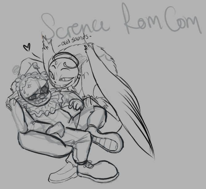 TheGlitchedDuo's tweet image. "A Rom Com with two clowns, Swad and Sci Sans." - Error

#undertale #ScienceSans #Swad #SwapDream #undertaleAU