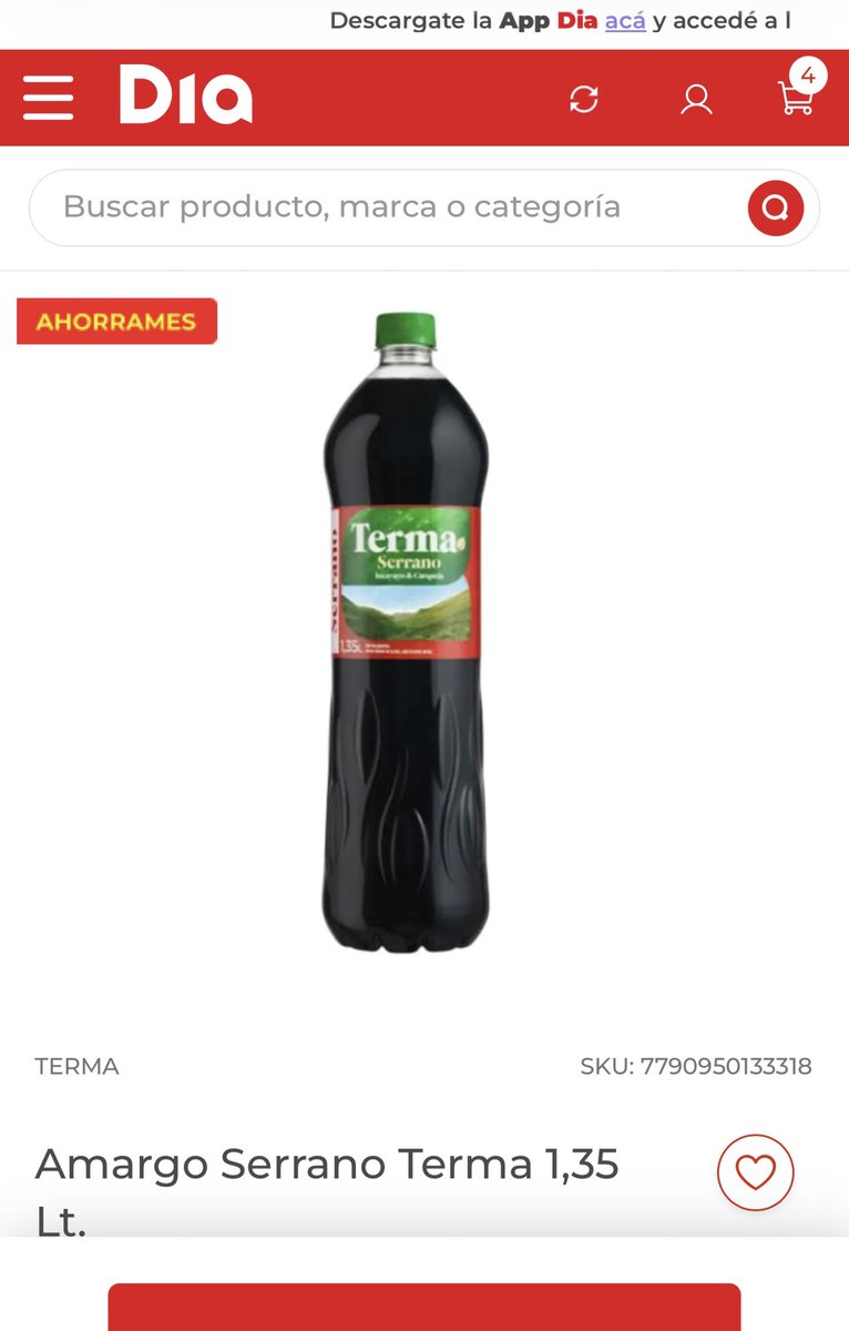 vmenditto's tweet photo. 🛒 DÍA

Amargo Serrano $300
Link 🔗 

https://t.co/B06SxO1c6H

Pan dulce con chispas choco $1200
Link 🔗 

https://t.co/2ZUDURT92B

Hoy miércoles tenes 30% con BNA en supermercados o mayoristas / tope $12.000 https://t.co/oRjbn8YnaE