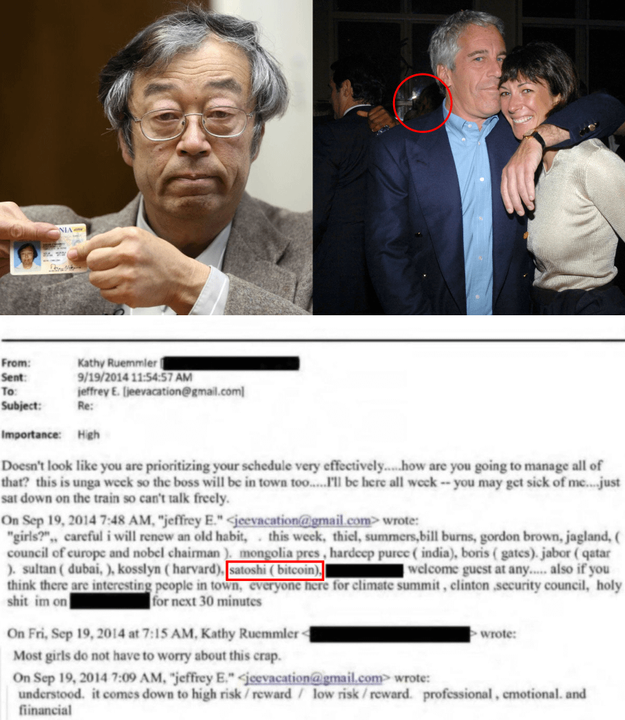 gem_insider's tweet photo. 🚨BREAKING: JEFFREY EPSTE*N SPONSORED BITCOIN FOUNDER SATOSHI NAKAMOTO?!

September 19, 2014, Jeffrey Epste*n emailed about UN Climate Week in New York. On the list were Peter Thiel, Larry Summers, Bill Burns, Gordon Brown and, in the middle of it all, “satoshi (bitcoin).”

Eleven days earlier, Satoshi’s original email used to build Bitcoin was hacked. Accounts were compromised and identity trails exposed.

Six months before that, Newsweek accused Dorian Nakamoto. The real Satoshi account briefly returned just to say, “I am not Dorian Nakamoto.”

Around the same period, Epste*n donated $750,000 to MIT’s Bitcoin Core developers and later discussed crypto policy with Steve Bannon. He was positioning himself around crypto and political power.

August 2014, Hal Finney, the first person to receive a Bitcoin transaction, passed away.

September 8, Satoshi hacked.
September 19, “Satoshi” on Epstein’s UN list.

We still don’t know who that “Satoshi” was.

But the timing around Bitcoin, global elites, and Epstein is documented.