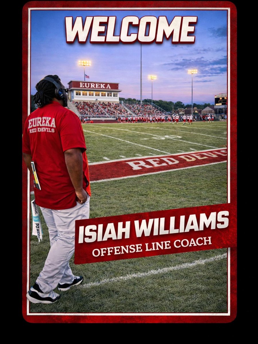 Welcome the Offensive Line Coach ✅ <a href="/isiahw52AV/">Coach Williams</a> 

#WeAreEC | #RedDevils | #NewEra