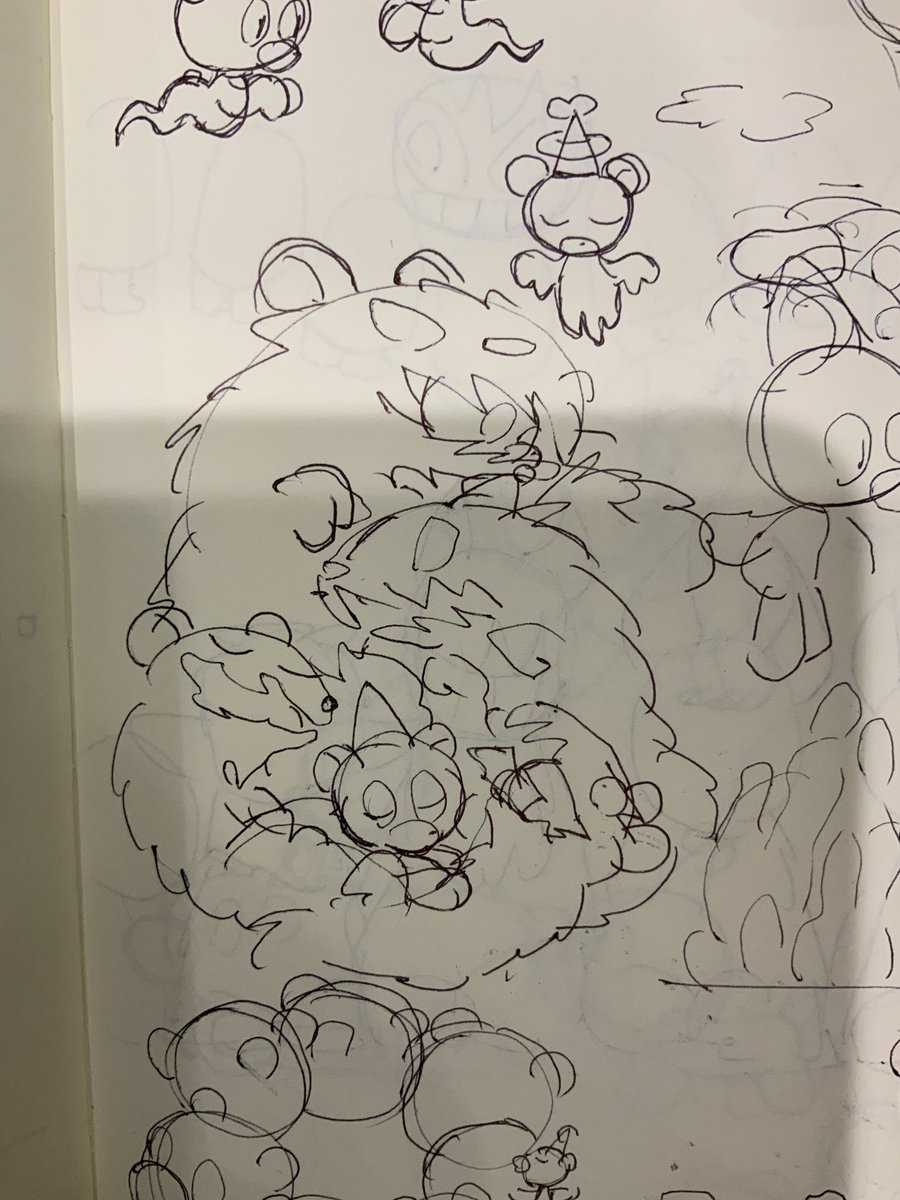 くまのラフ 