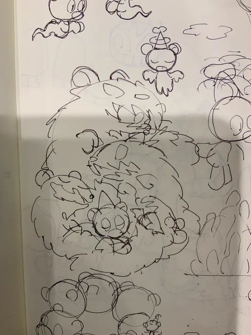 くまのラフ 
