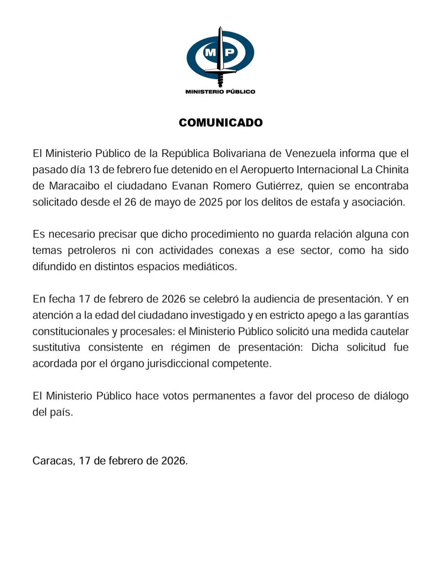 Ministerio Público venezolano tweet media