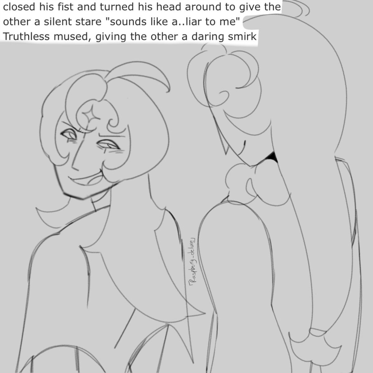 DeluxeRaspberry's tweet photo. Fanart for Reclusive Truths AU, u can read it on wattpad or AO3‼️ #shadowmilkcookie  #purevanillacookie #truthlessrecluse  #sageoftruth #crkfanart https://t.co/FFMwgd8qe1
