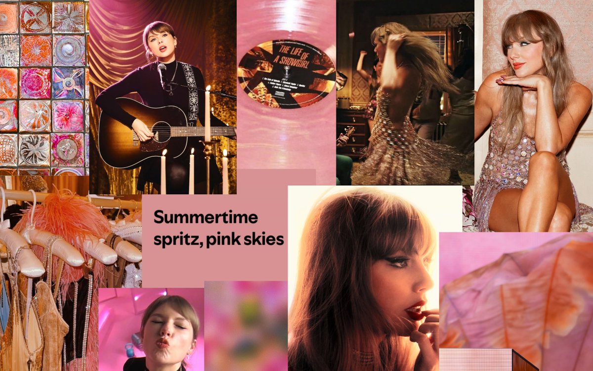 Summertime spritz, pink skies showgirl wallpaper💗