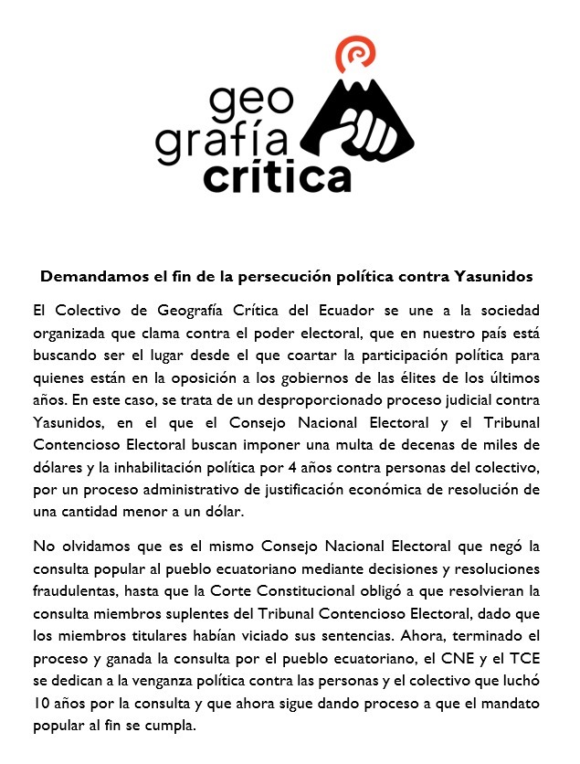 Geografía Crítica Ec tweet media