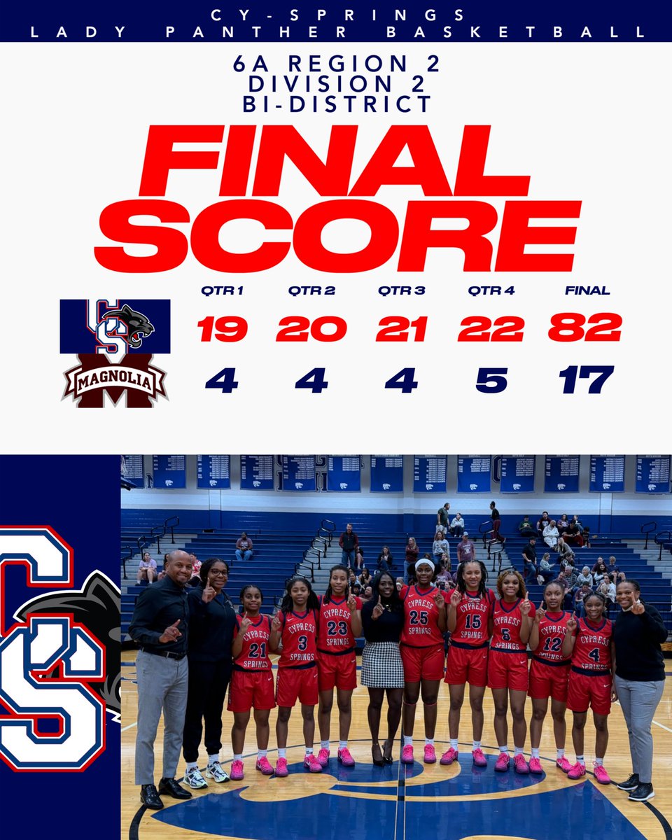 🚨GAME RESULTS🚨

Round 1: Bi-District vs. Magnolia✅
Round 2: Area vs. Westfield…Loading

#STP