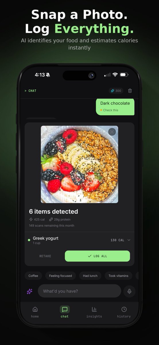 submitted v2.1 to apple this morning. approved and live on the App Store by tonight. same-day turnaround.

what's new: the app now recommends specific foods linked to YOUR best days. not generic nutrition advice — foods from your actual data that correlated with peak focus,