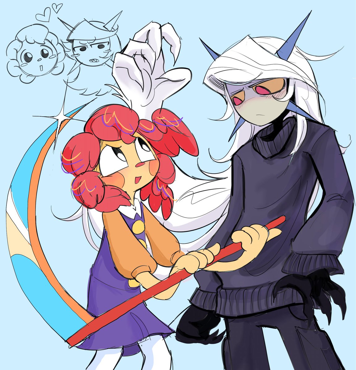 nyangurtgurt's tweet photo. @UrbanQhoul little drawing of these two cuties😙 https://t.co/SGEeioP1Nz