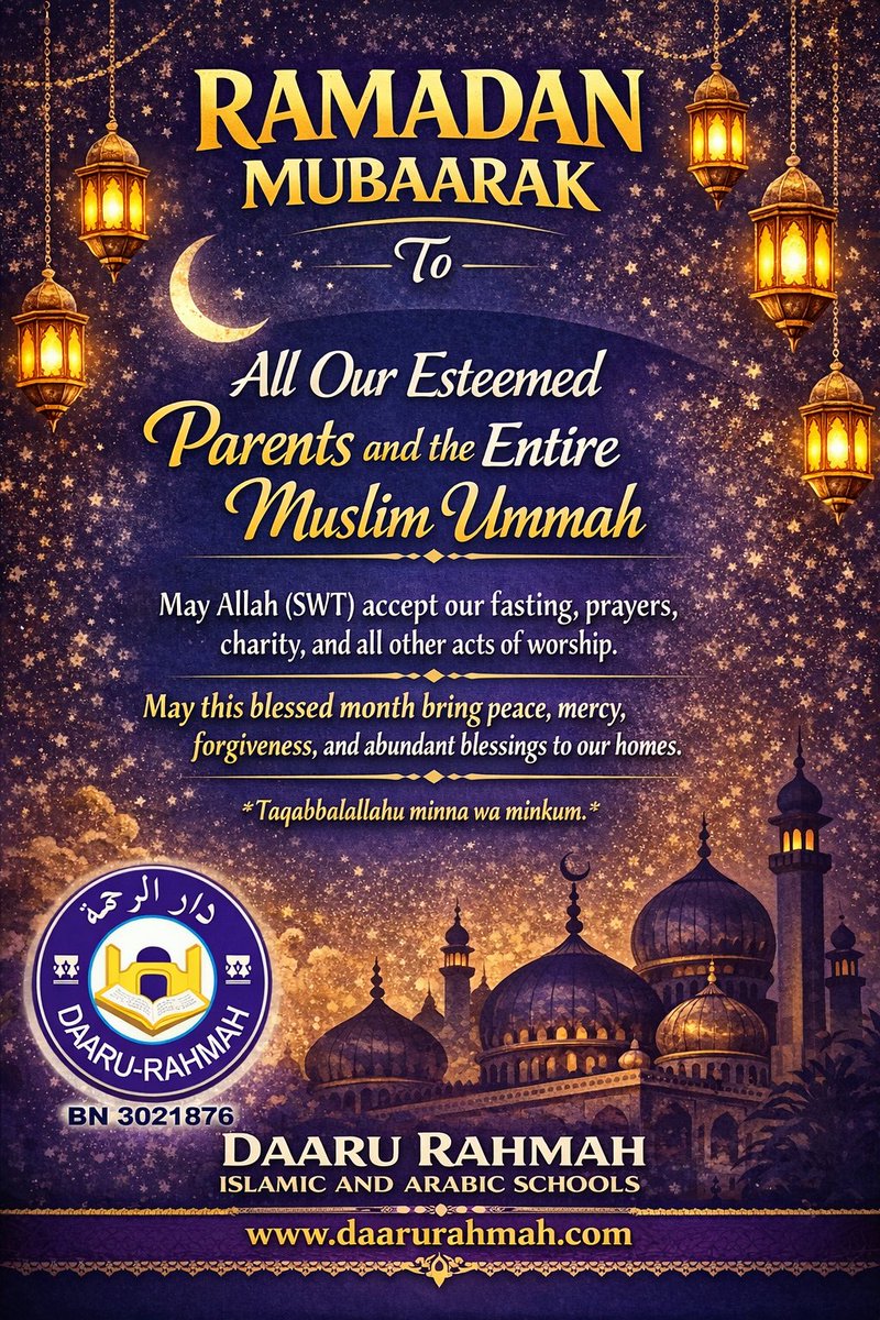 DaaruAnd's tweet photo. Ramadan Mubarak! May Allah accept our Ibaadah. https://t.co/a5KKmxoBuX