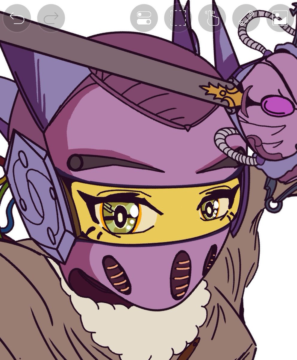 #WIP
Ya empecé a sombrear. Estuve experimentando con el circulo y la paleta de colores un rato