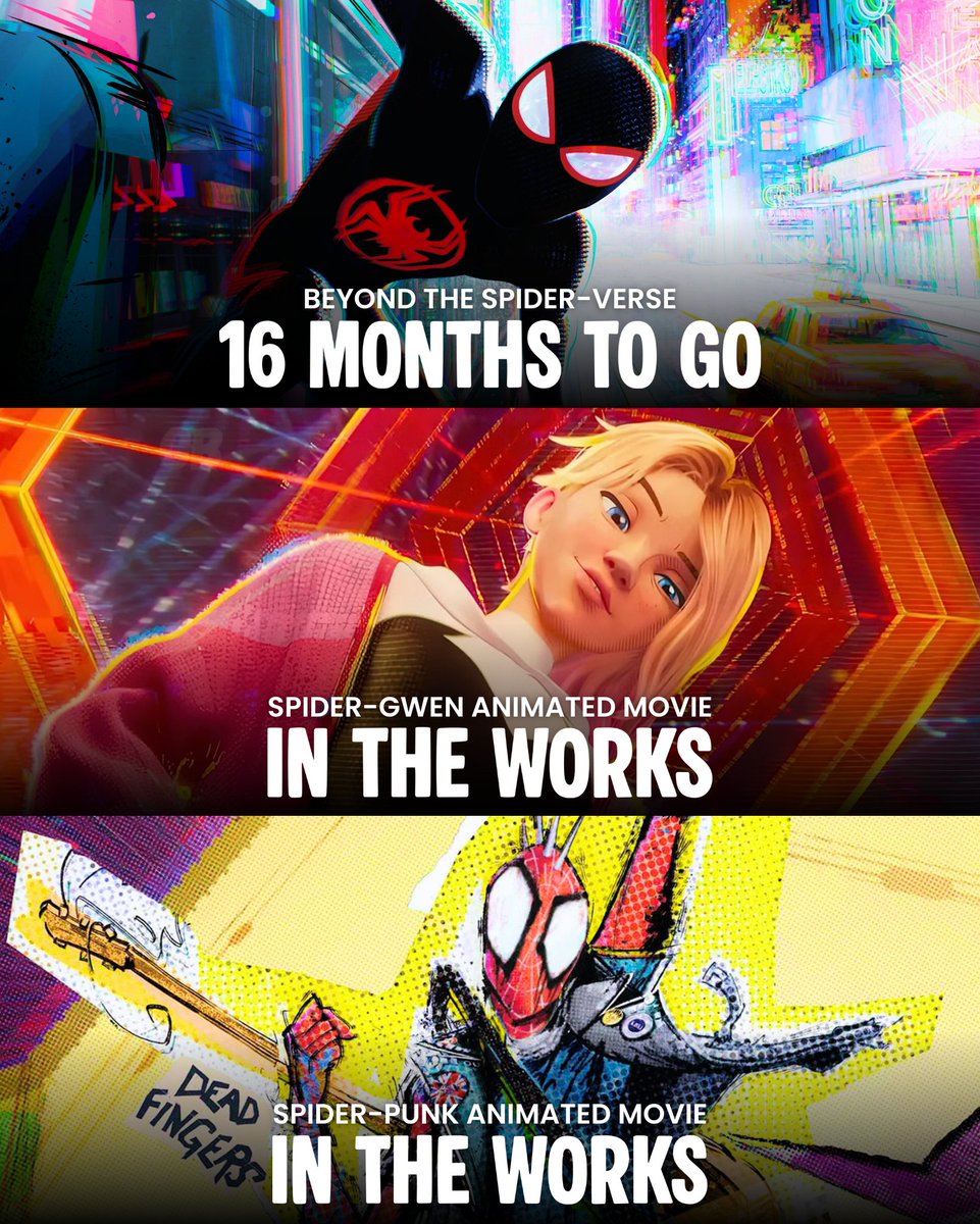 ‘BEYOND THE SPIDER-VERSE’ releases in theaters in 18 months. (June 18, 2027)