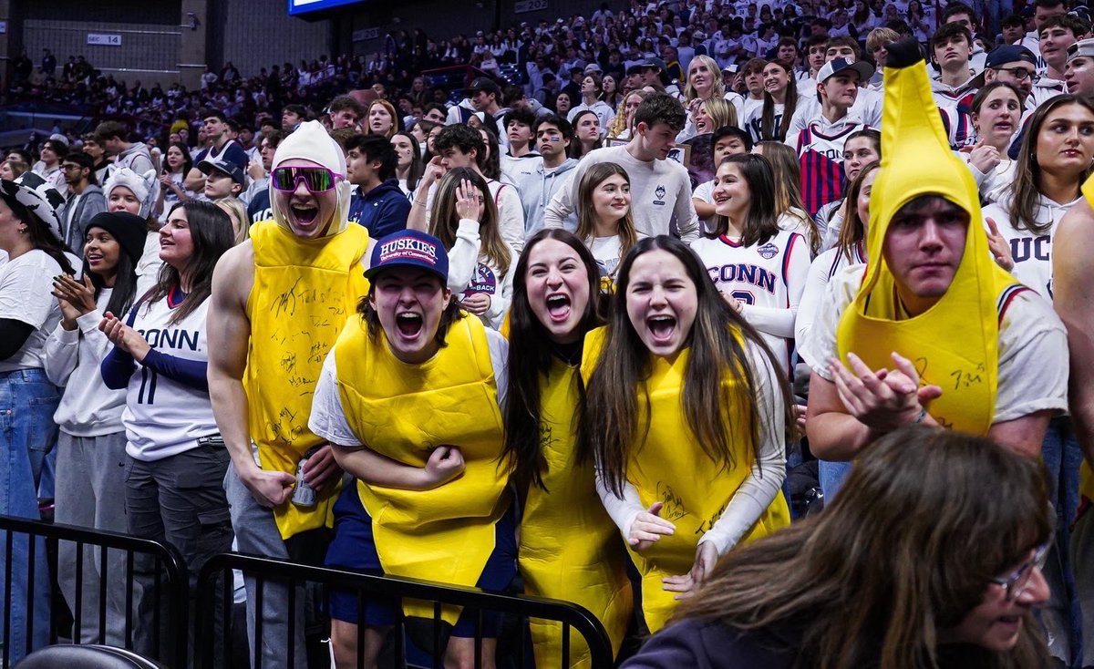 <a href="/marcdamelio/">Marc D'Amelio</a> We need the lower bowl as rowdy as possible, we trust the rest of our banana bunch to hold down the student section.
