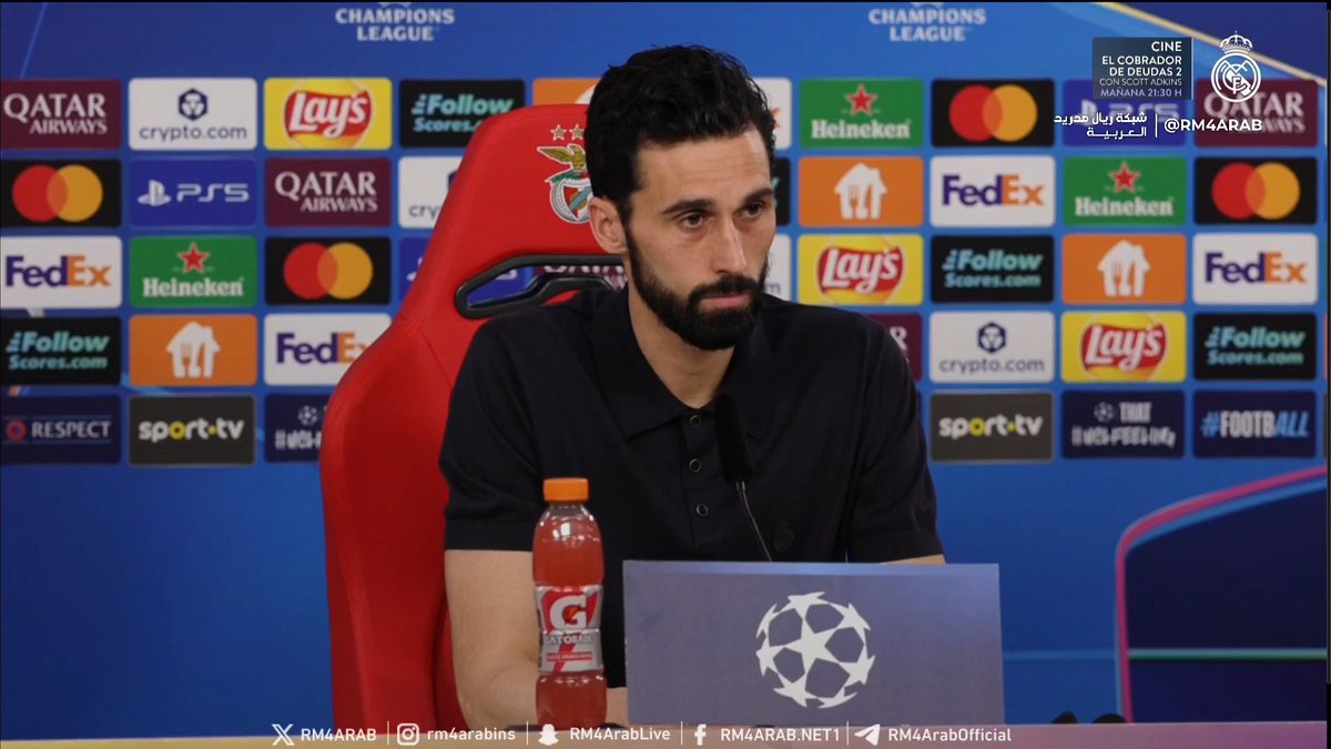 — كيف حال فينيسيوس؟

🚨🎙️ ألفارو أربيلوا: "هو بخير. الأمر المحزن هو أنها ليست المرة الأولى. إنه لاعب مذهل وشخص رائع، محبوب من الجميع. بمجرد أن تقابله، تدرك كم هو إنسان طيب. لطالما كان مقاتلاً وسيظل كذلك."