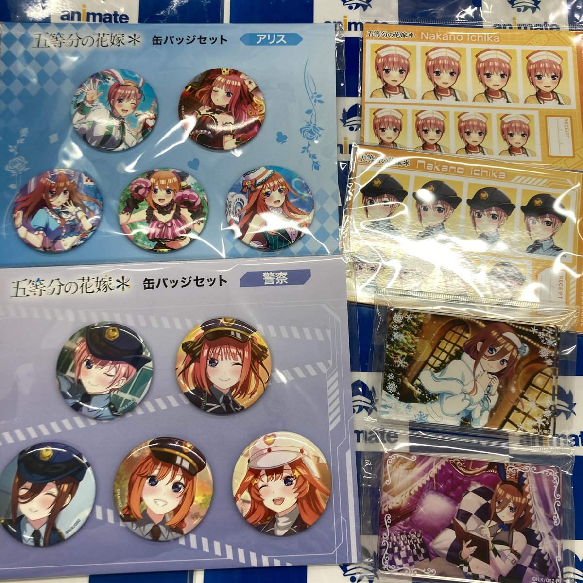 グッズ入荷情報】 『五等分の花嫁＊』 ・缶バッジセット ・証明写真館