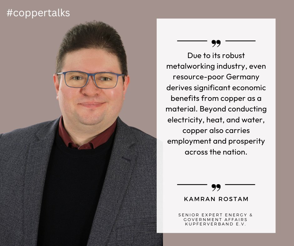 ⚡️Copper as an economic engine: the backbone of German industry 🏭 
#coppertalks