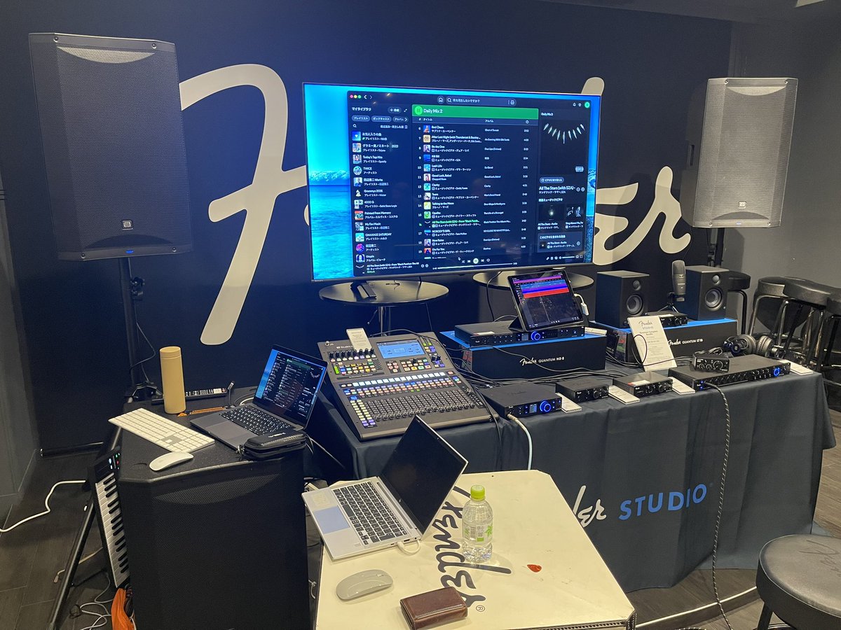 フェンダーバックステージにてFender Studioのラインナップと Presonus