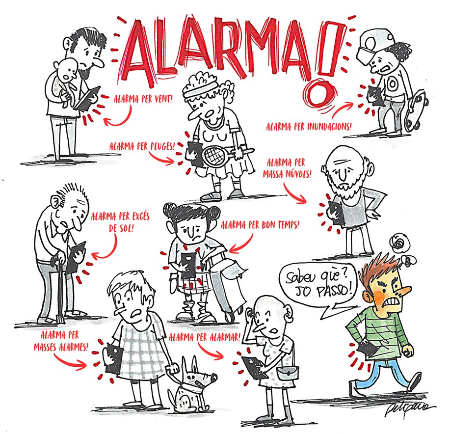 VINYETA | Avui va d'alarmes 📣📲🚨

Com sempre, de la nostra il·lustradora <a href="/piliparra12/">Sóc Poble!!!🇵🇸</a>

Ens pots llegir aquí➡️infograma.cat