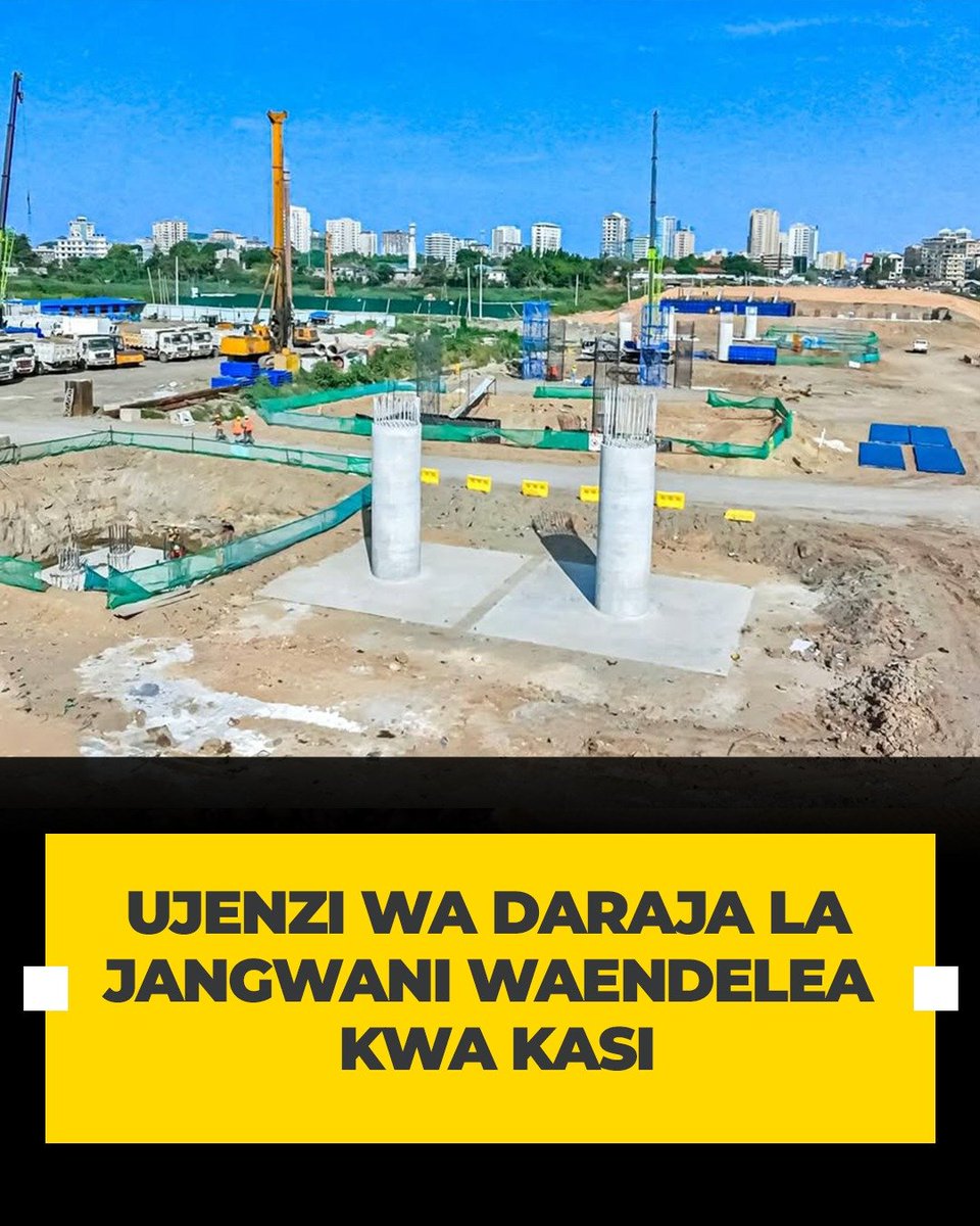 Ujenzi wa Daraja la Jangwani unaendelea vizuri katika Jiji la Dar es Salaam, ukiwa ni mradi muhimu wa kuimarisha miundombinu ya usafiri na kupunguza changamoto za msongamano pamoja na athari za mafuriko katika eneo hilo.

Daraja hilo lina urefu wa mita 390 na upana wa mita 41,⤵️