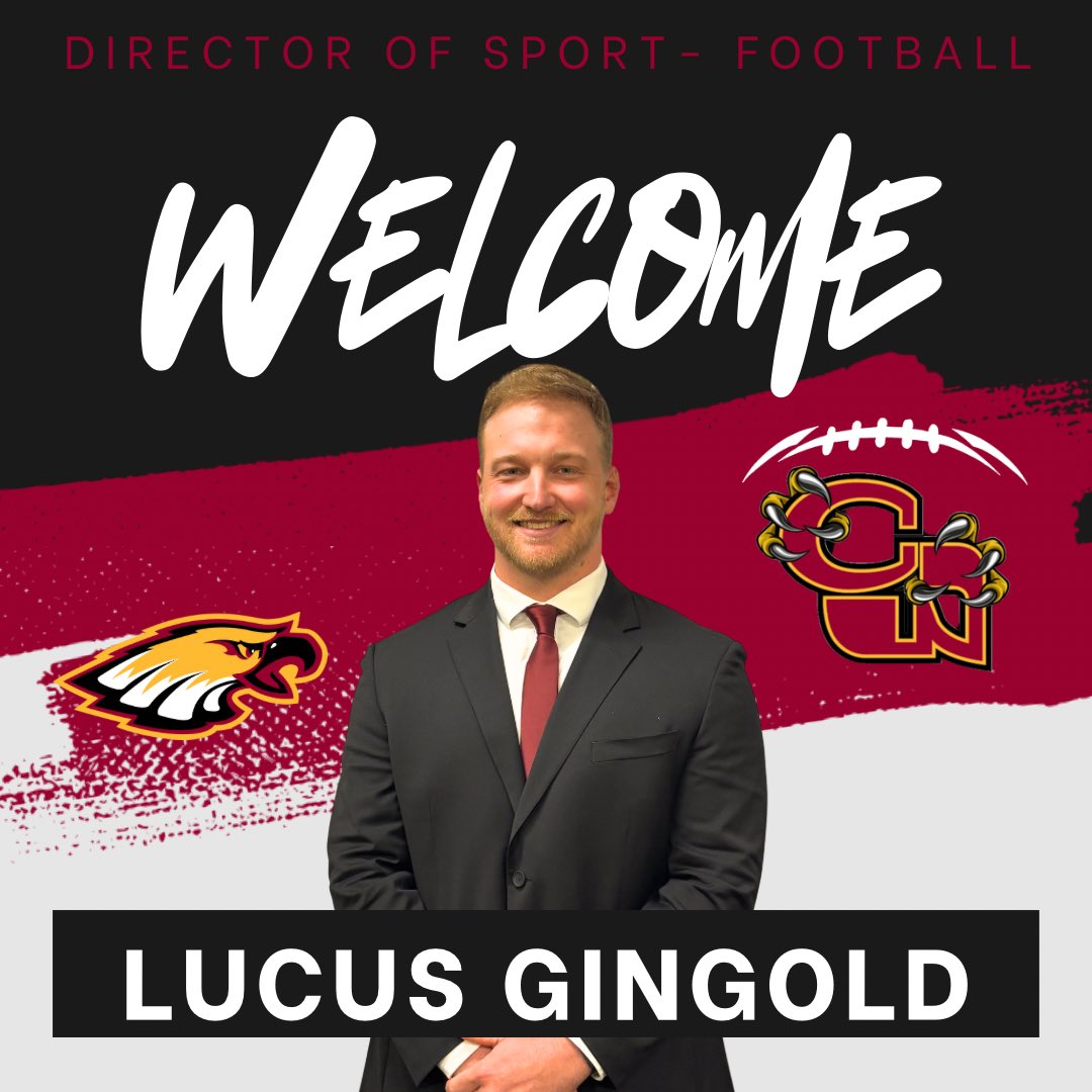 We are excited to welcome Coach Lucus Gingold as our new DOS. 
Coach returns to CW with a decade of coaching experience across top CA &amp; TX programs. His leadership, football expertise, &amp; commitment to student-athlete development make him the perfect fit to lead CWFB!
