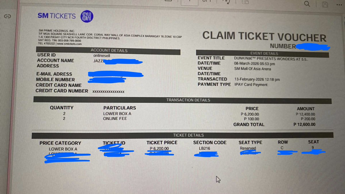 jaz_beomjun's tweet photo. wts / lfb
help rt

TXT DUNKIN PRESENTS WONDERS AT 553
- 1 LBA 216 row C seat 9 
- can claim together (sm pampanga or around sm moa) 
-near stage (see photo)

rfs: hindi na aabot sa date (working abroad) 

#DunkinPH_TXT #TXT 
#DunkinPH_WondersAt553 
#TOMORROW_X_TOGETHER https://t.co/jl6BGniqJr