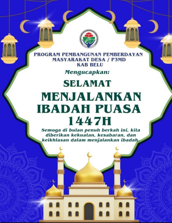 Marhaban ya Ramadhan, bulan penuh ampunan telah tiba. Semoga kita semua mendapatkan keberkahan dan ampunan dari Allah SWT, Selamat Menunaikan Ibadah Puasa 1447 H.

<a href="/YandriSusanto/">Yandri Susanto</a>
@SekretarisKabinetRI

#KemendesPDT
#BpsdmKemendesaPDT
#BangunDesaBangunIndonesia
#TPPKemendesa